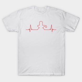 Shivling heartbeat red T-Shirt